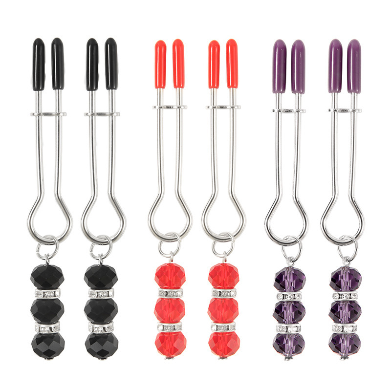 (image for) Tweezer with Beads Nipple Clamps