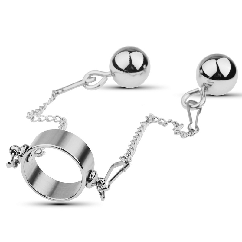 (image for) Bondage Play Penis Ring With Balls - Long