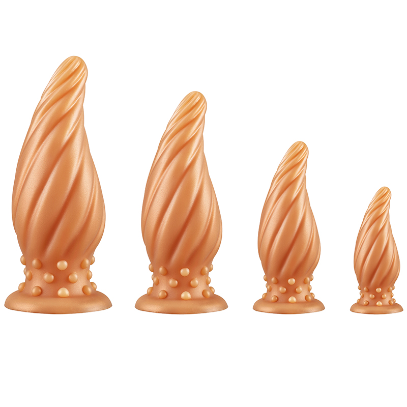 (image for) Spiral Cone Silicone Butt Plug