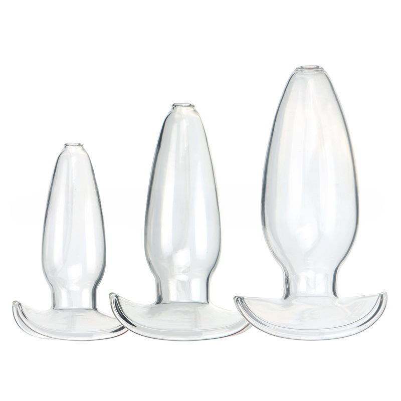 (image for) Glass Crystal Hollow Anal Trainer Butt Plug