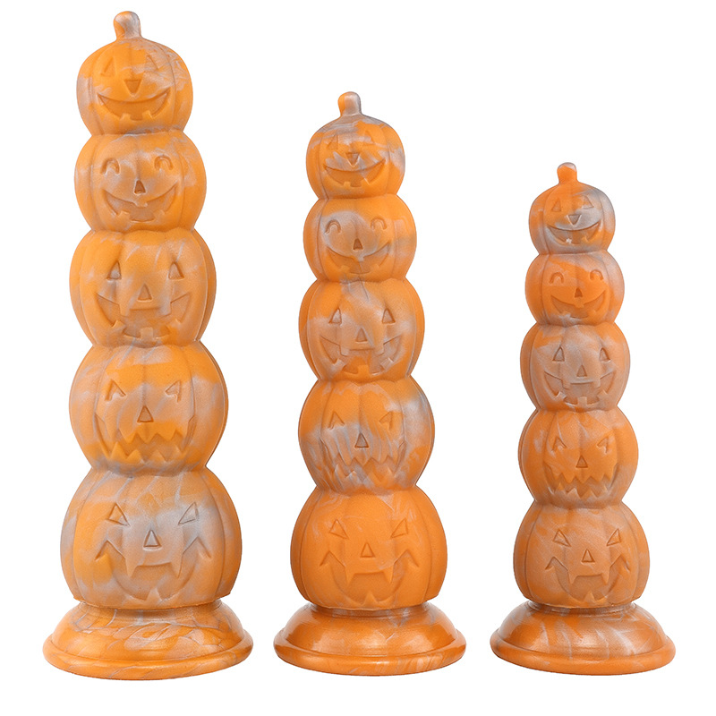 (image for) Halloween Pumpkin Stack Anal Beads