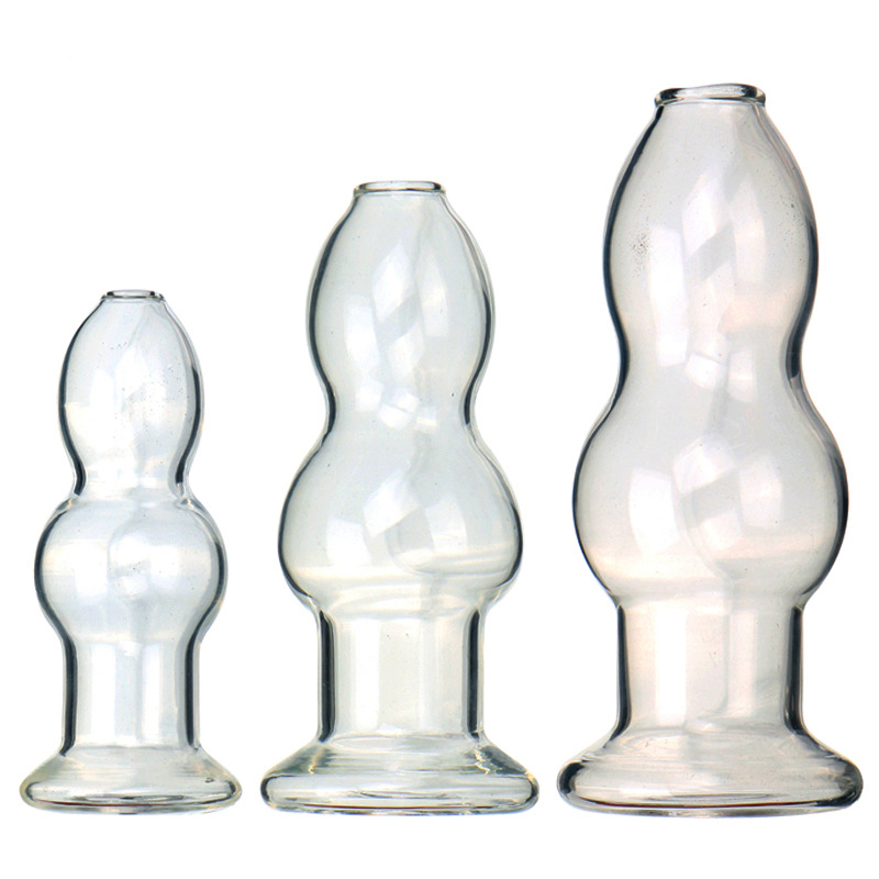 (image for) Crystal Calabash Shape Hollow Anal Plug