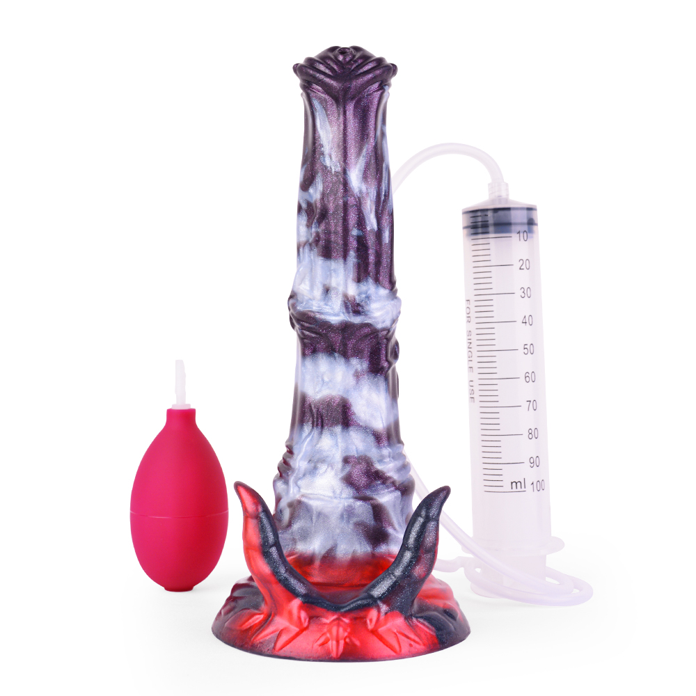 Squirting Alien Beast Night Elf 9.3" Dildo - A