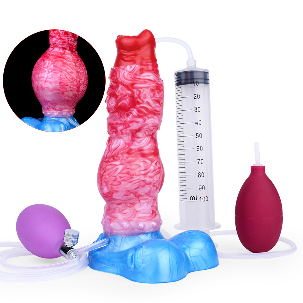 Squirting & Inflatable Monster Dildo - F