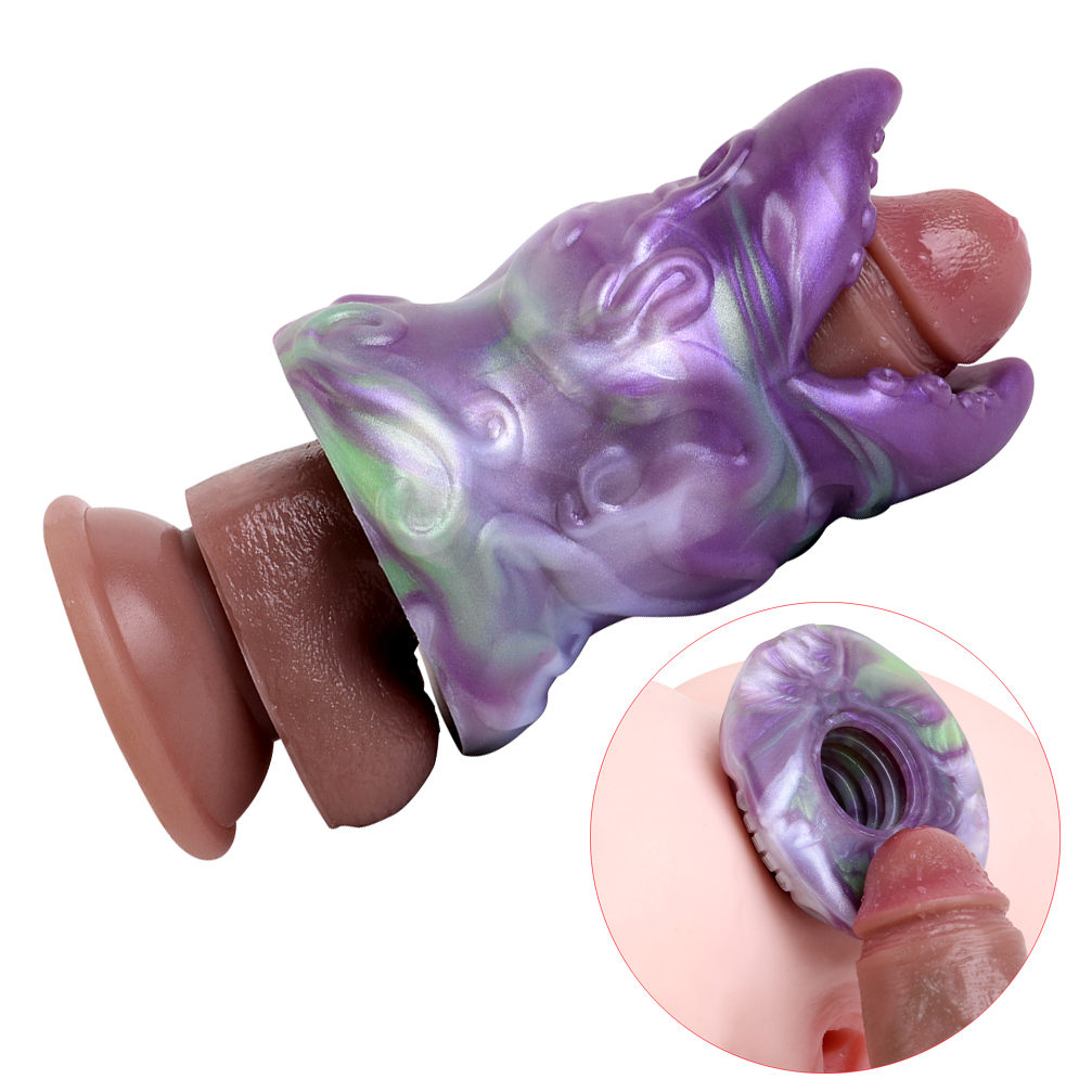Hollow Tunnel Butt Plug & Pocket Stroker - Mouth