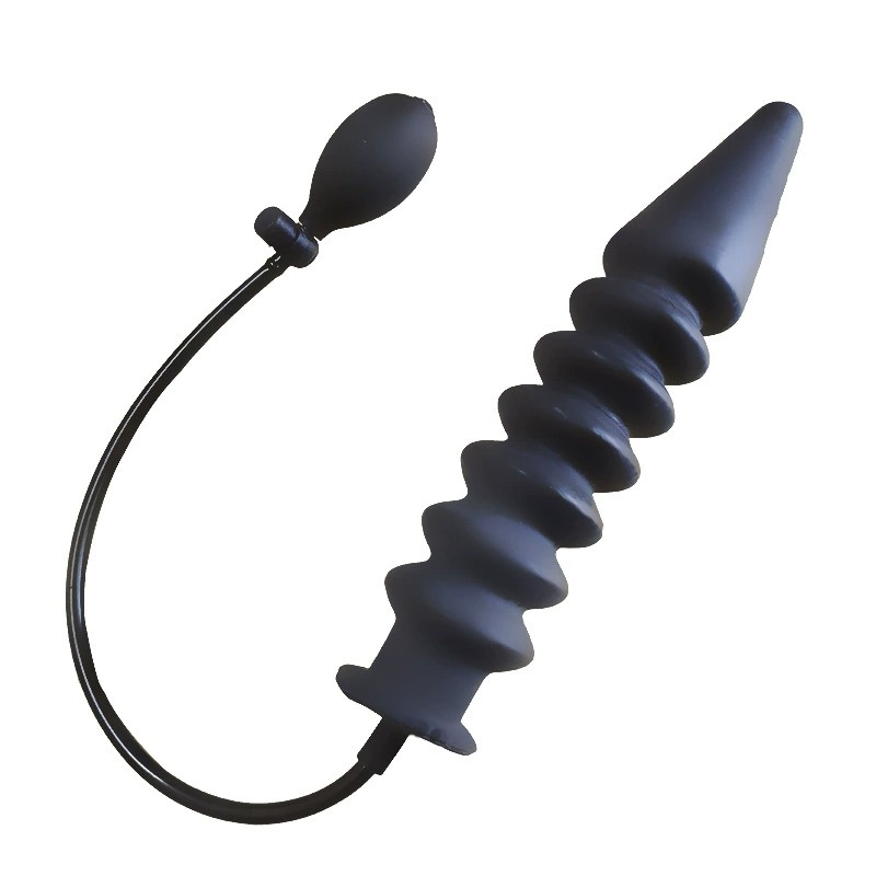 (image for) Large Latex Inflatable Rocket Anal Plug