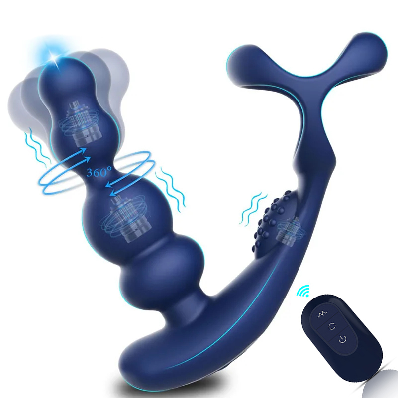 (image for) Double Rings Vibrations & Rotation Prostate Massager