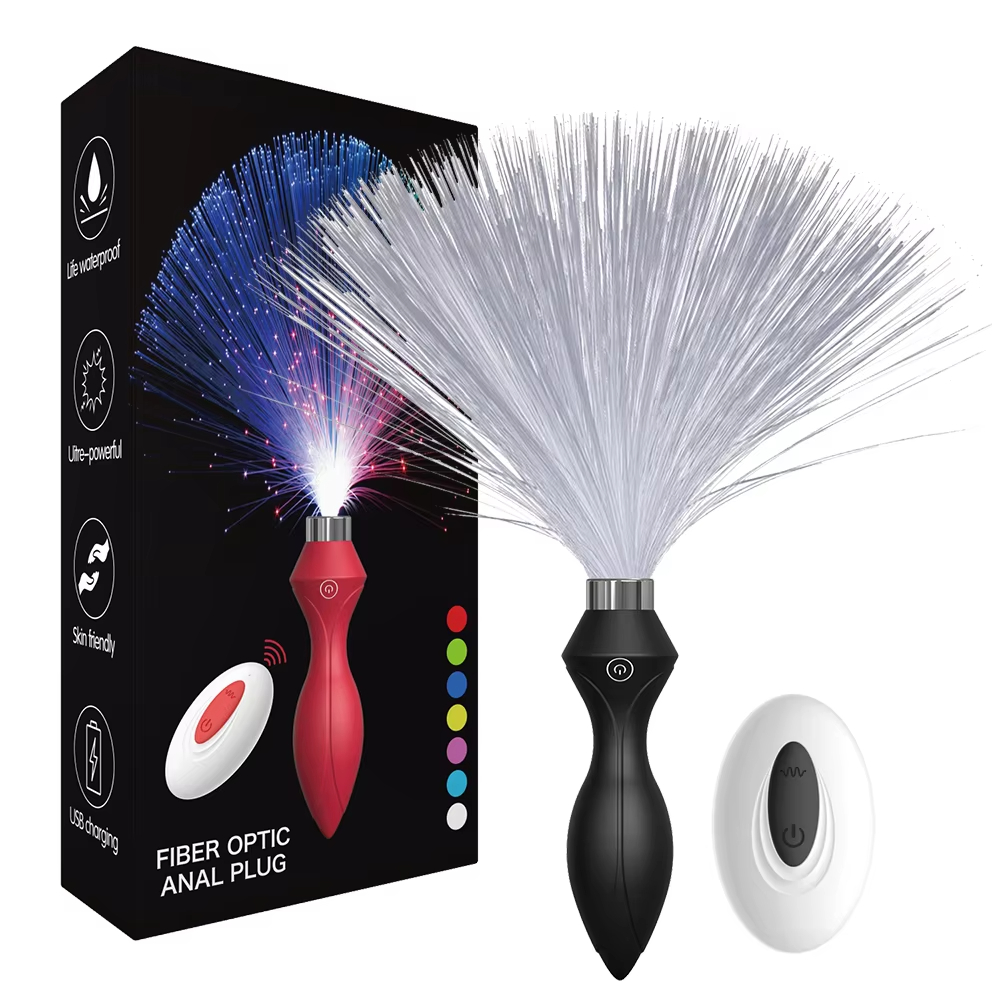Fiber Optic Luminous Vibrating Anal Plug