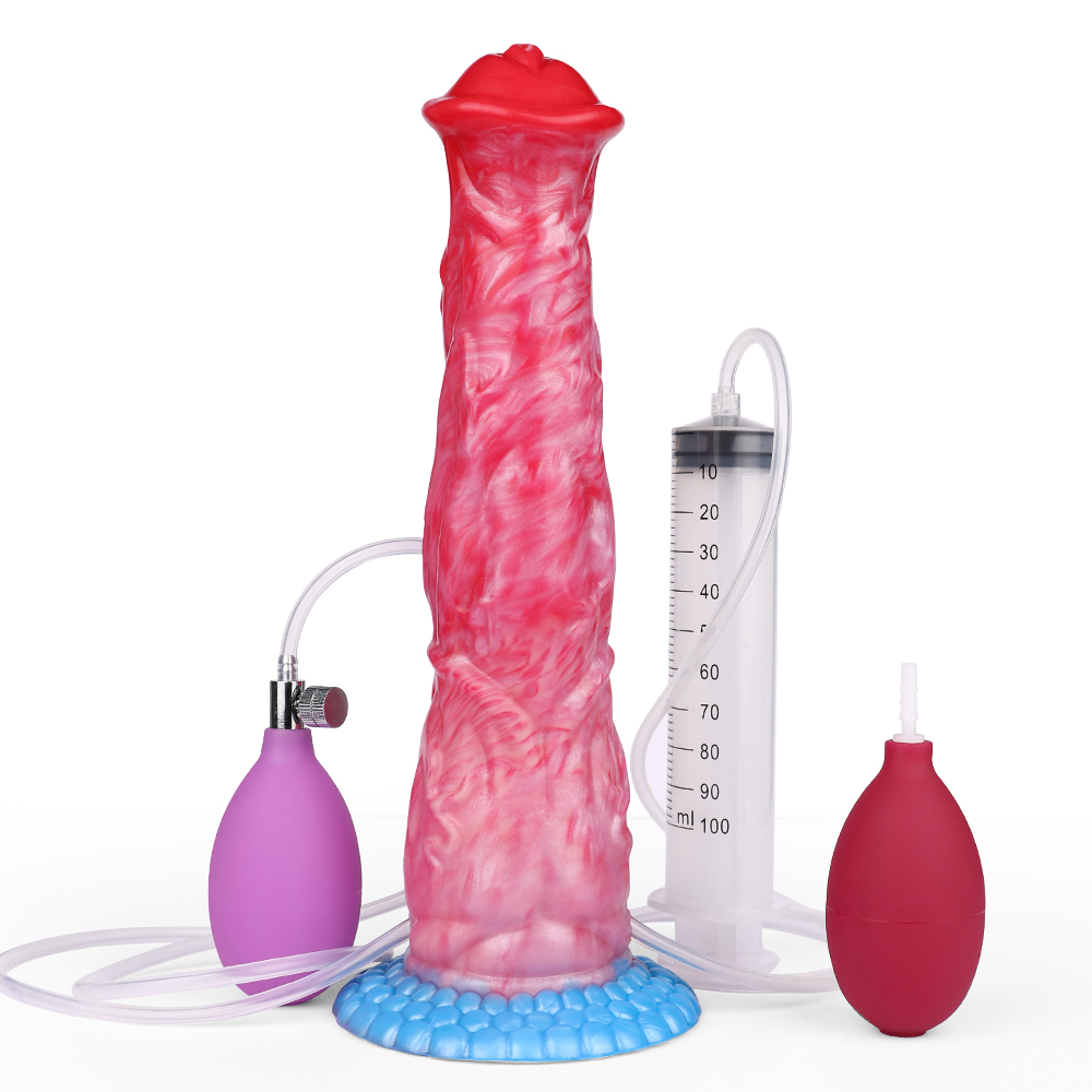 Squirting Inflatable Fantasy Dildo - Realistic