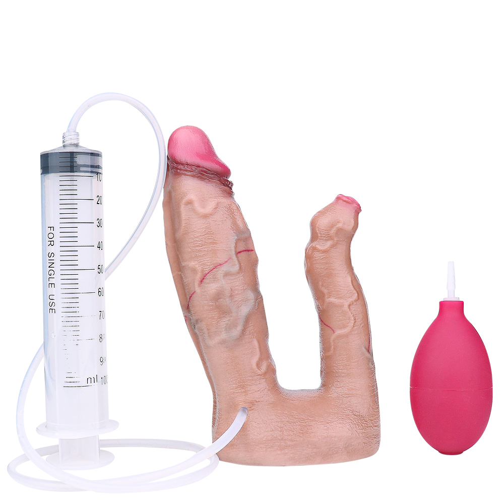 Dual-layer Double Side Squirting Dildo 7.6 Inches