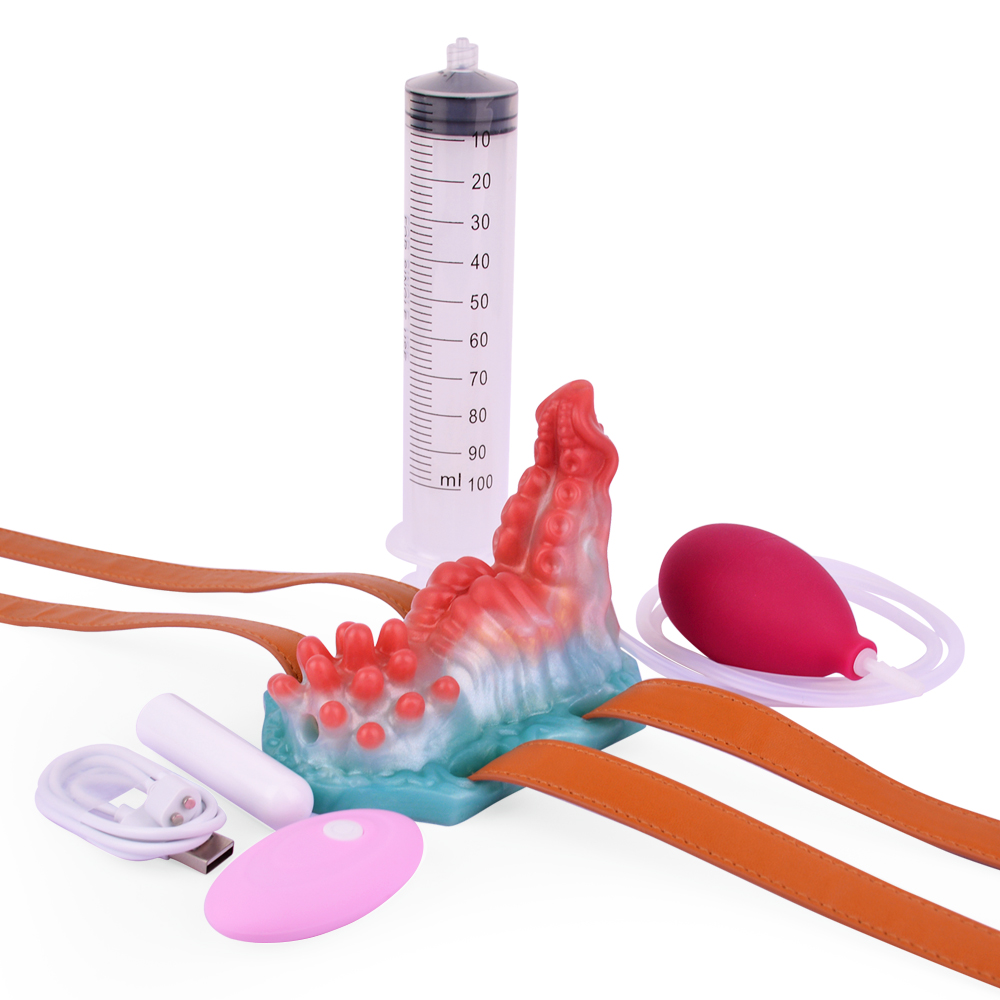 Luminous Squirting Dragon Dildo Sex Grinder - A