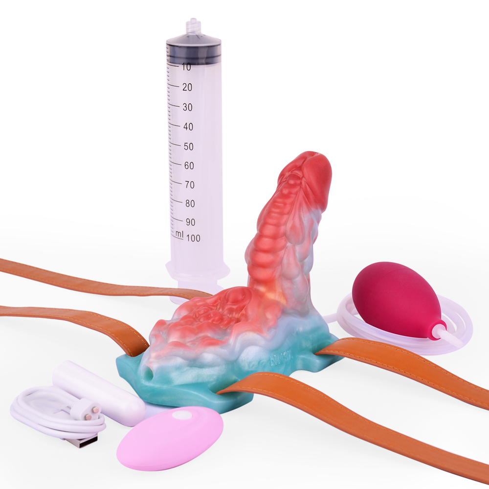 Luminous Squirting Dragon Dildo Sex Grinder - H