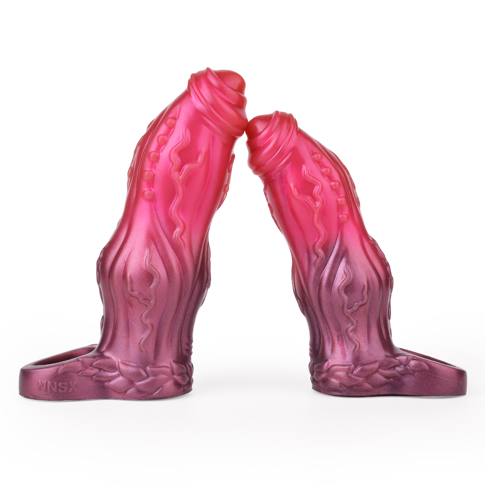 Creature Cock Penis Sleeves in Rose