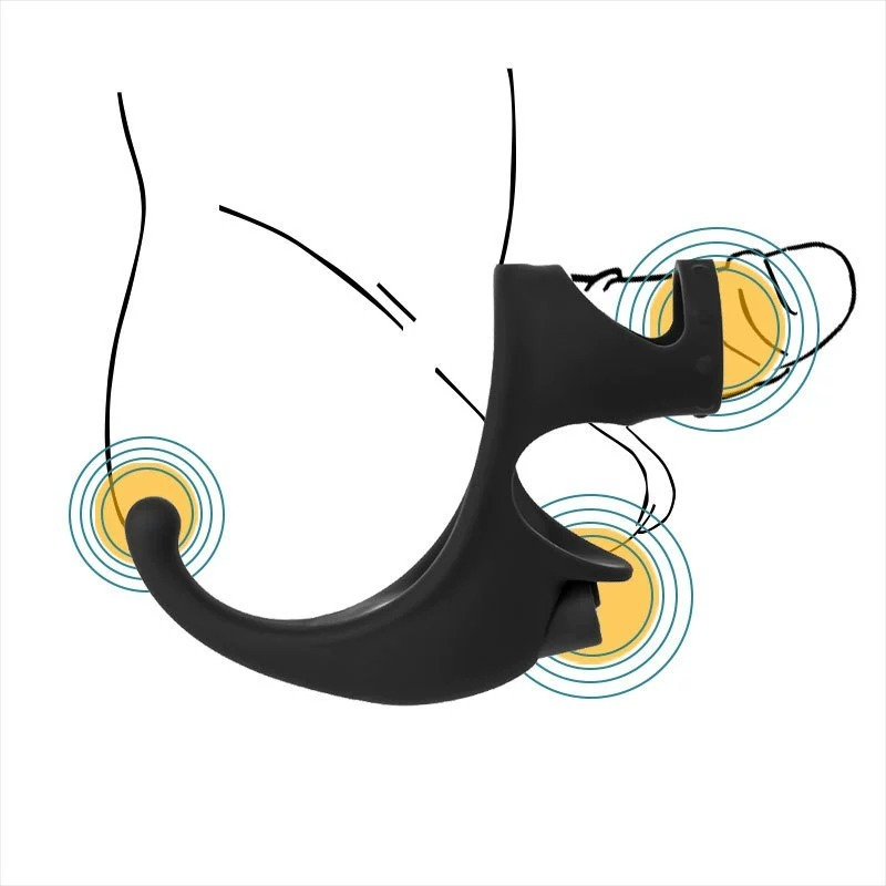 (image for) Dual Penis Ring with Taint Teaser
