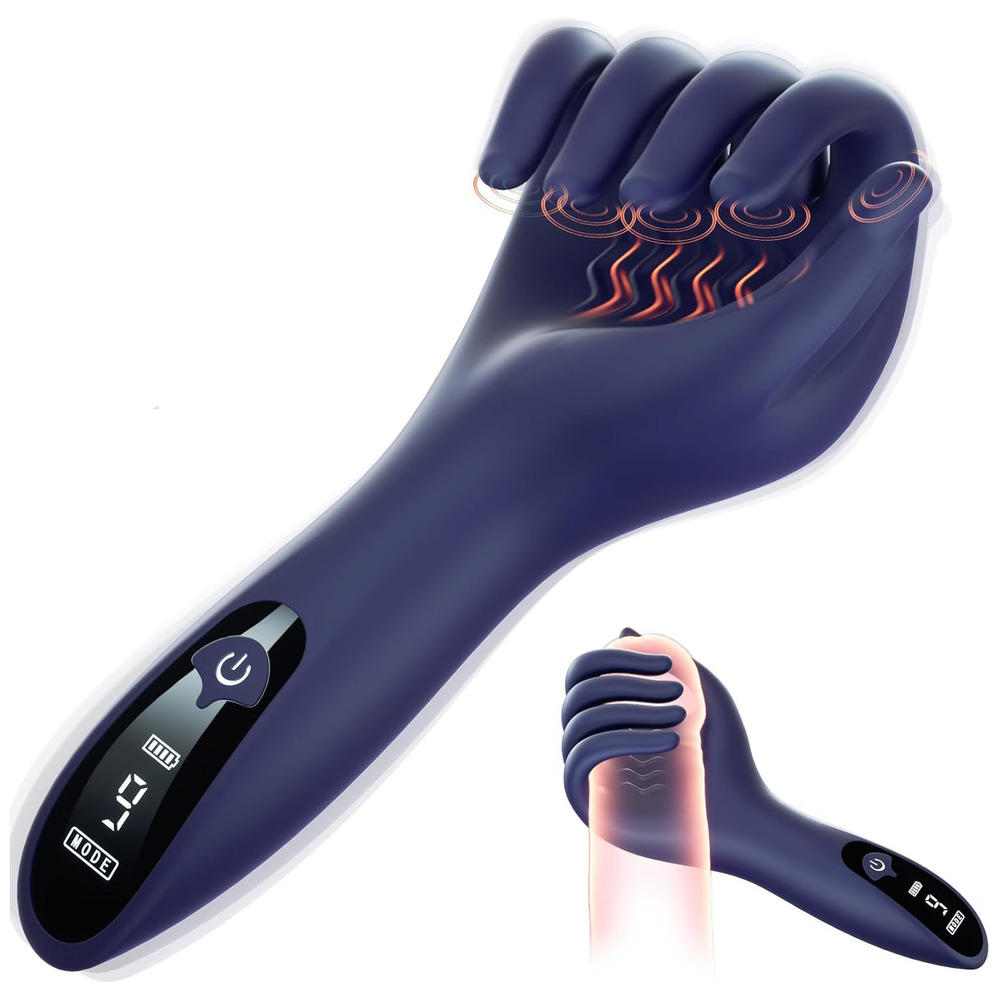 Hand Shaped Five Fingers Male Glans Training