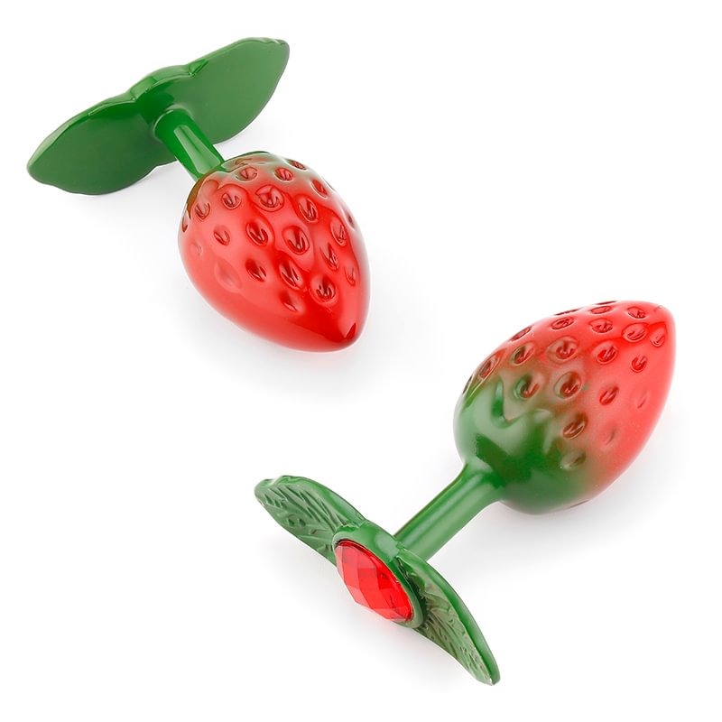 (image for) Sweet Strawberry Butt Plug With Gemstone