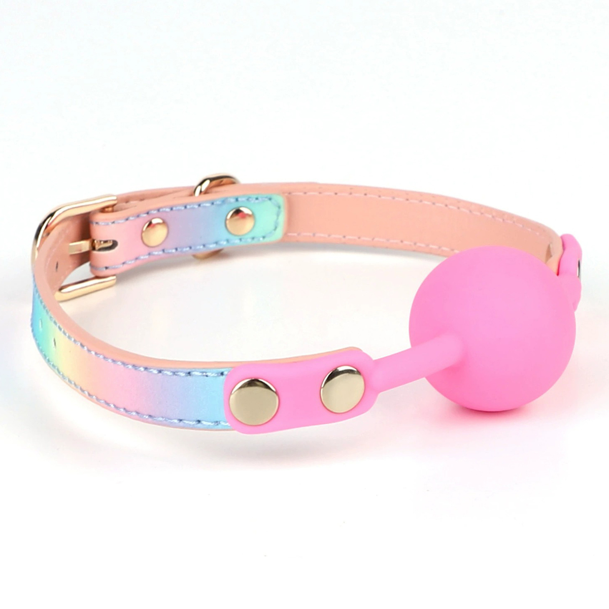 Rainbow Silicone Ball Gag Oral