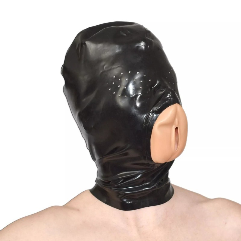 (image for) Latex Rubber Mask Hood with Vaginal