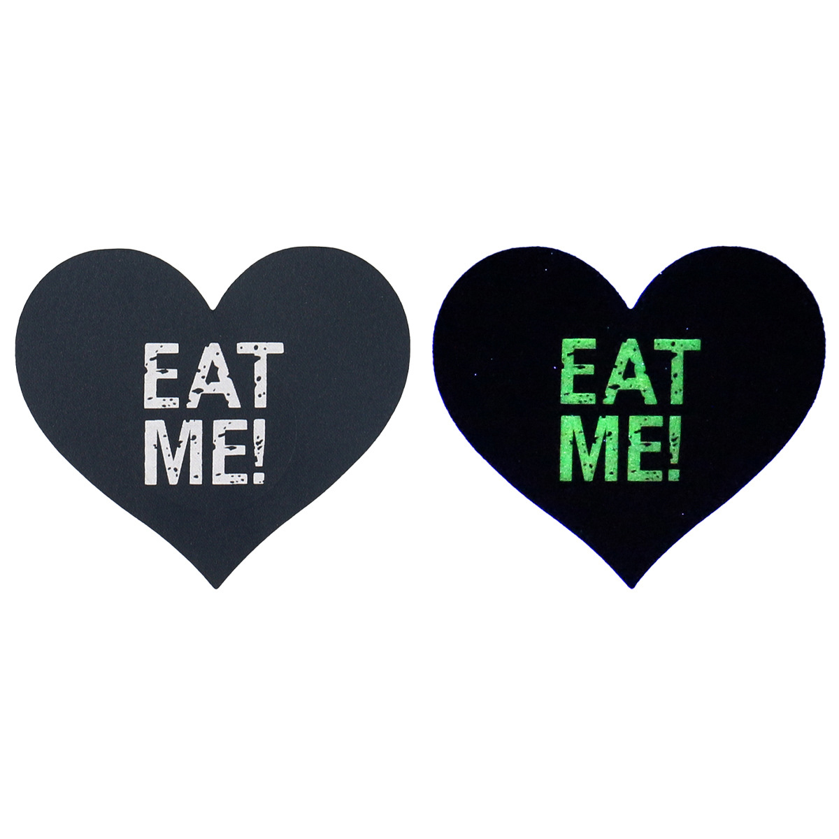 Glow In The Dark Eat Me Heart Nipple Cover