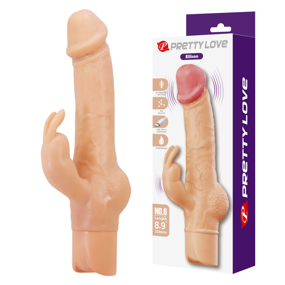 8.9 inch Rabbit Dildo Vibrator