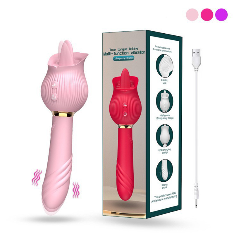 (image for) Double-sided Tongue Wand Licking Vibrator