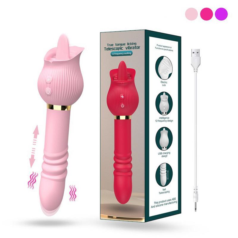 (image for) Double-sided Thrusting & Licking Vibrator