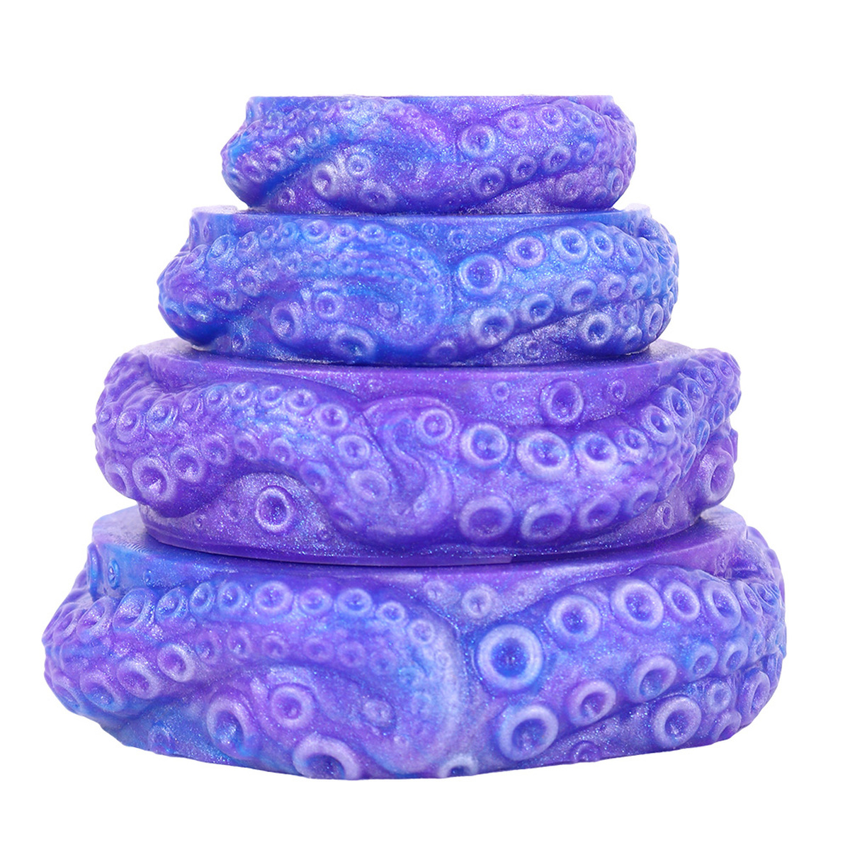 Octopus Mixed Color Silicone Cock Ring Set