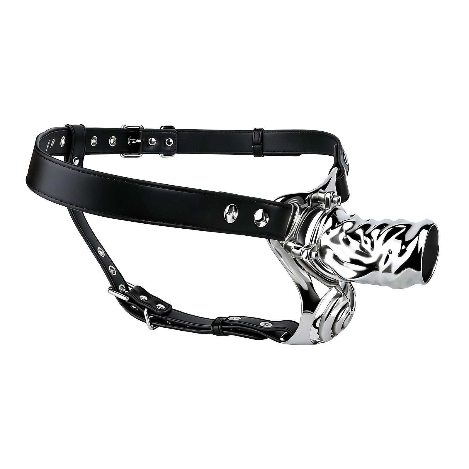 Heavy Meta Panty Chastity Cages - A