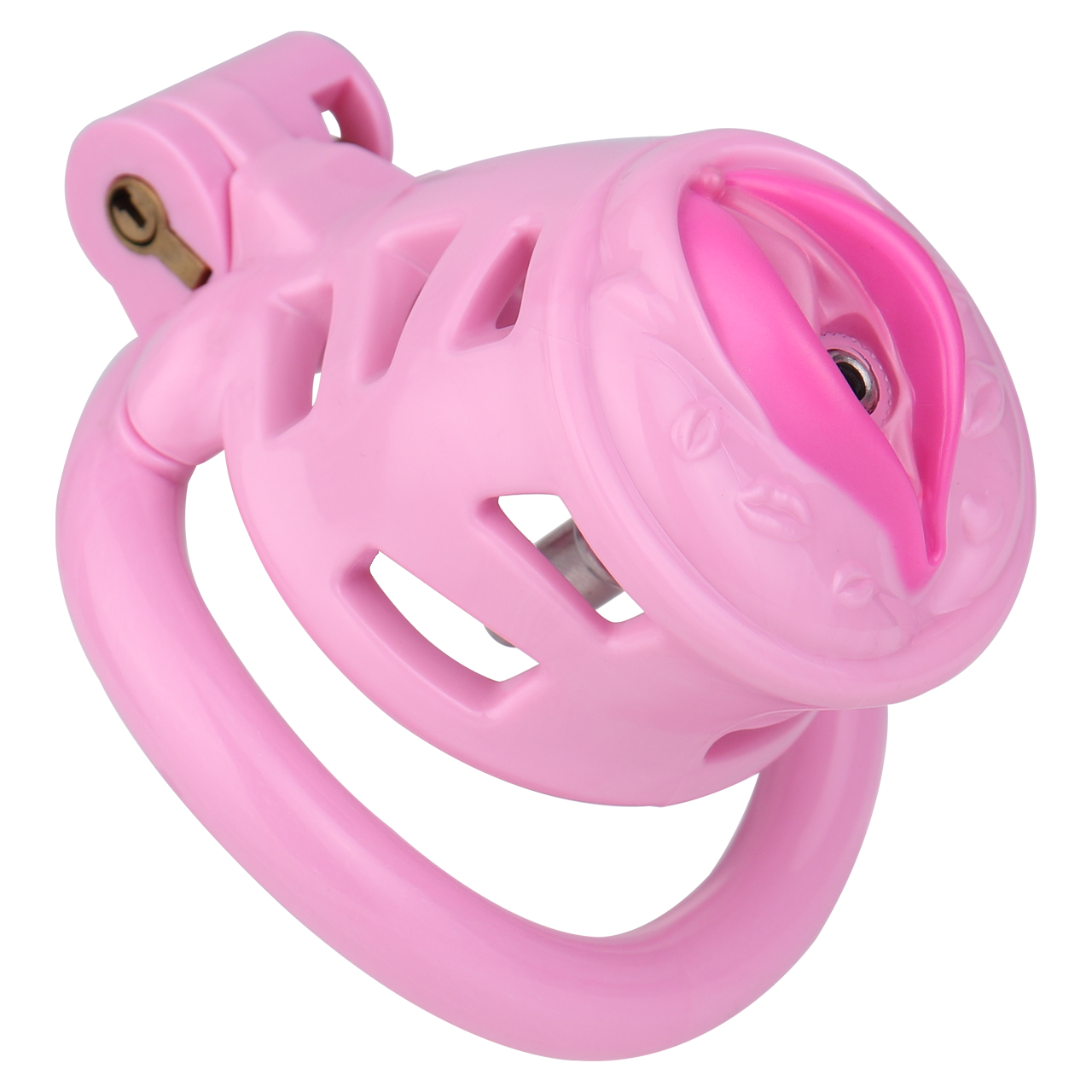 Realistic Pussy Chastity Cage with Sexy Lips