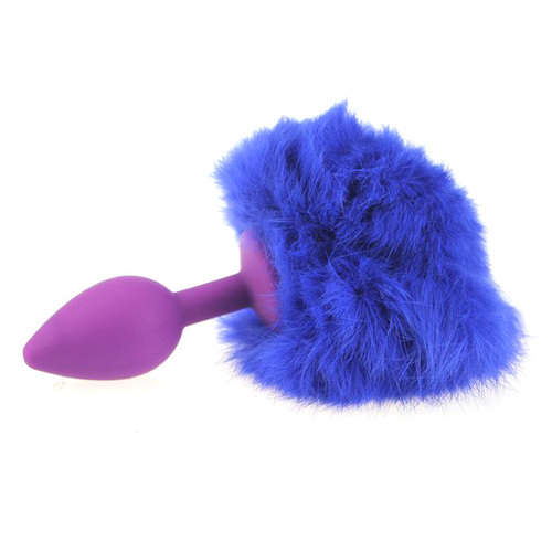 (image for) Ball Tail Silicone Anal Plug - Purple