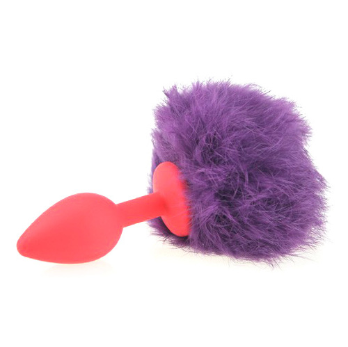 (image for) Ball Tail Silicone Anal Plug - Red
