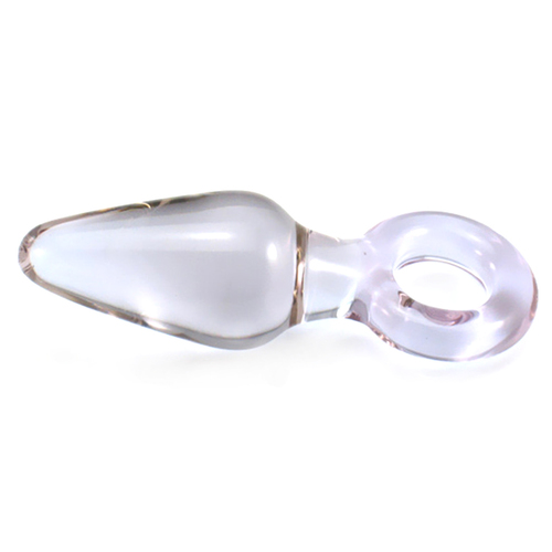 (image for) Glass Anal Plug With Handle Ring