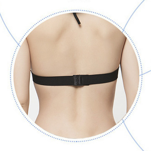 (image for) Stylish Solid color See-through Halter Lace Bra & Panty