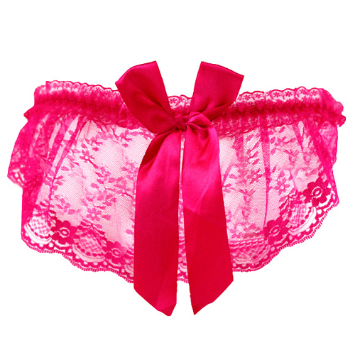(image for) Alluring Transparent Floral Lace T-string For Ladies