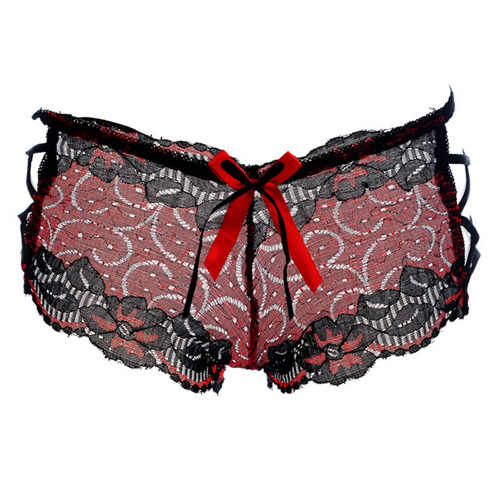 (image for) New Arrival Hollowed-out Lace Boxers For Ladies