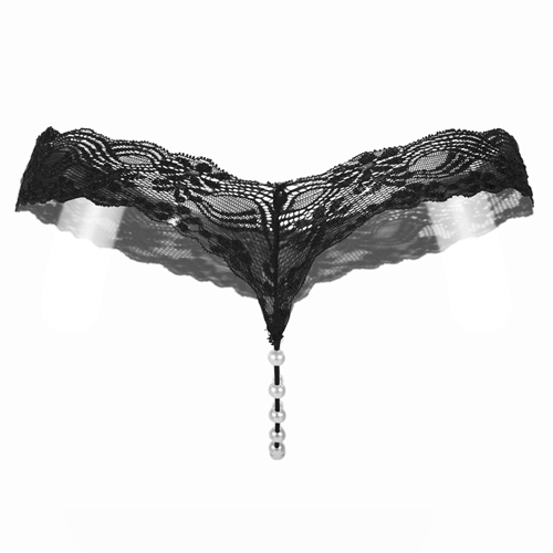 (image for) Ladies Simple Pearl Lace T-back