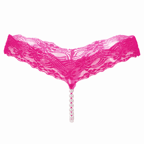 (image for) Ladies Simple Pearl Lace T-back