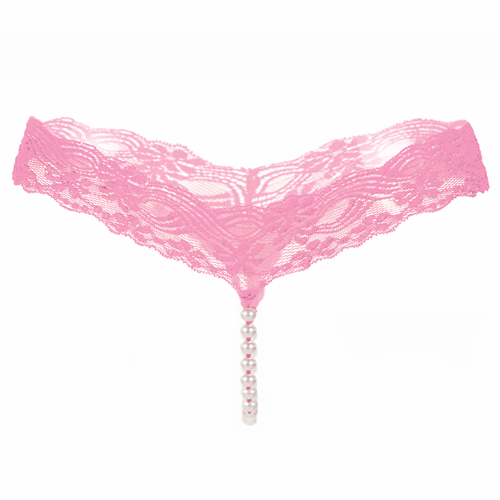 (image for) Ladies Simple Pearl Lace T-back