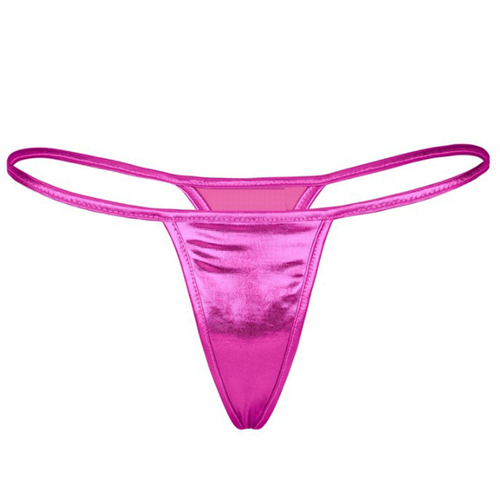 (image for) Women Hot Shining Patent Leather T-back G-string