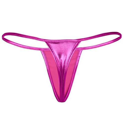 (image for) Women Hot Shining Patent Leather T-back G-string