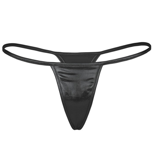 (image for) Women Hot Shining Patent Leather T-back G-string