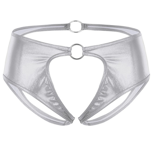 (image for) Special Designed Crotchless Patent Lesther Panty For Women