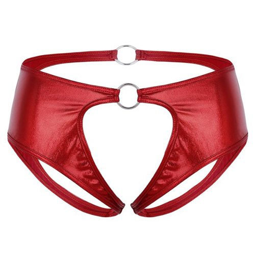 (image for) Special Designed Crotchless Patent Lesther Panty For Women