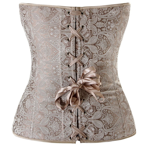 (image for) Royal Strapless Embroidered Bandage Overbust Waist Trainer