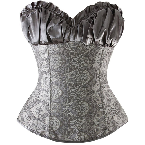 (image for) Royal Strapless Embroidered Bandage Overbust Waist Trainer