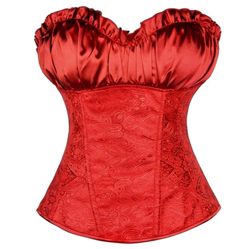(image for) Royal Strapless Embroidered Bandage Overbust Waist Trainer