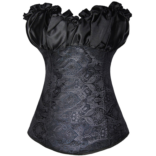 (image for) Royal Strapless Embroidered Bandage Overbust Waist Trainer