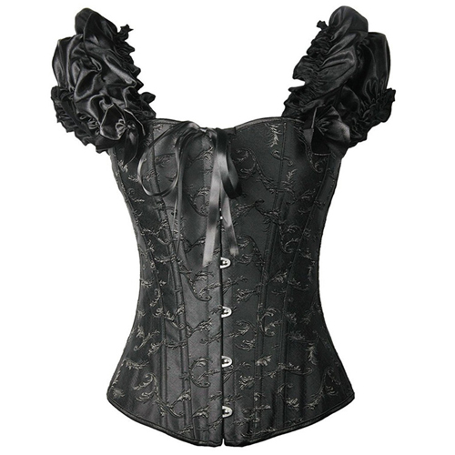(image for) New Short-sleeved Sexy Women Royal Waist Trainer Corset
