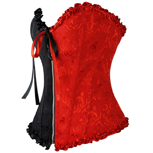 (image for) Hot Bicolor Splicing Bandage Overbust Corset Shaper