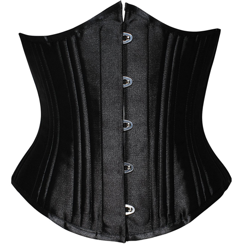 (image for) Black 26 Steel Bones Slimming Buckle Waist Cincher Bustiers